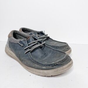 Hey Dude Paul Leather Slide On Shoes Size 10 Men’s Blue